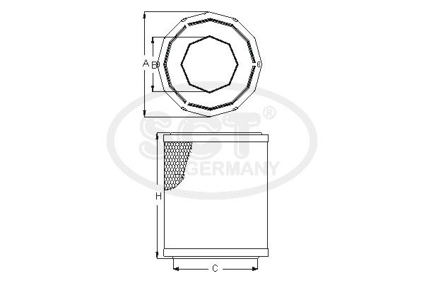 SCT GERMANY Ilmansuodatin SB 3294 KIT